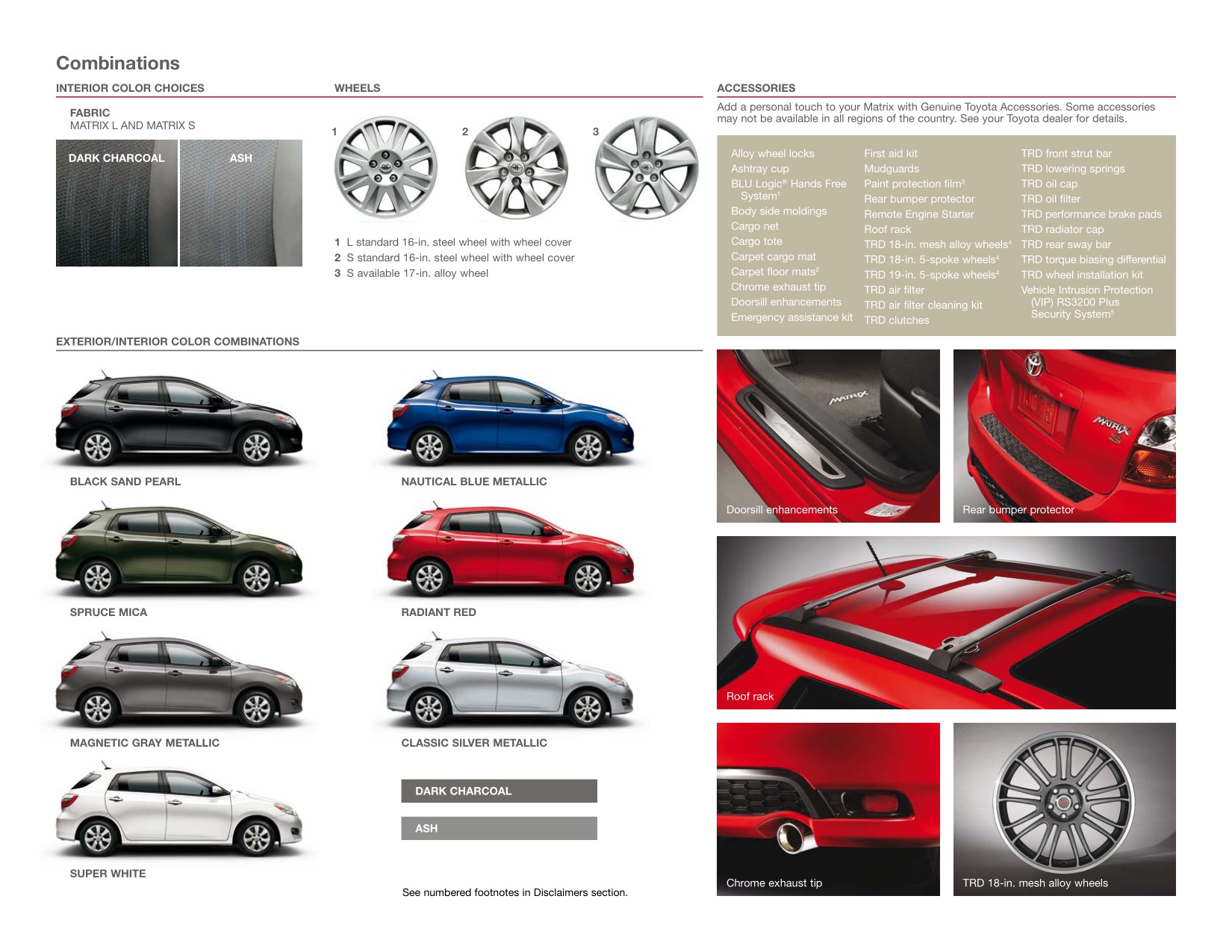 2012 Toyota Matrix Brochure Page 8